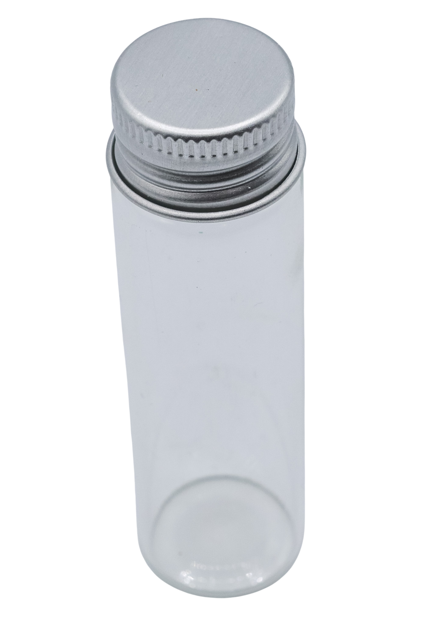 Small Glass Jar With Metal Lid angle