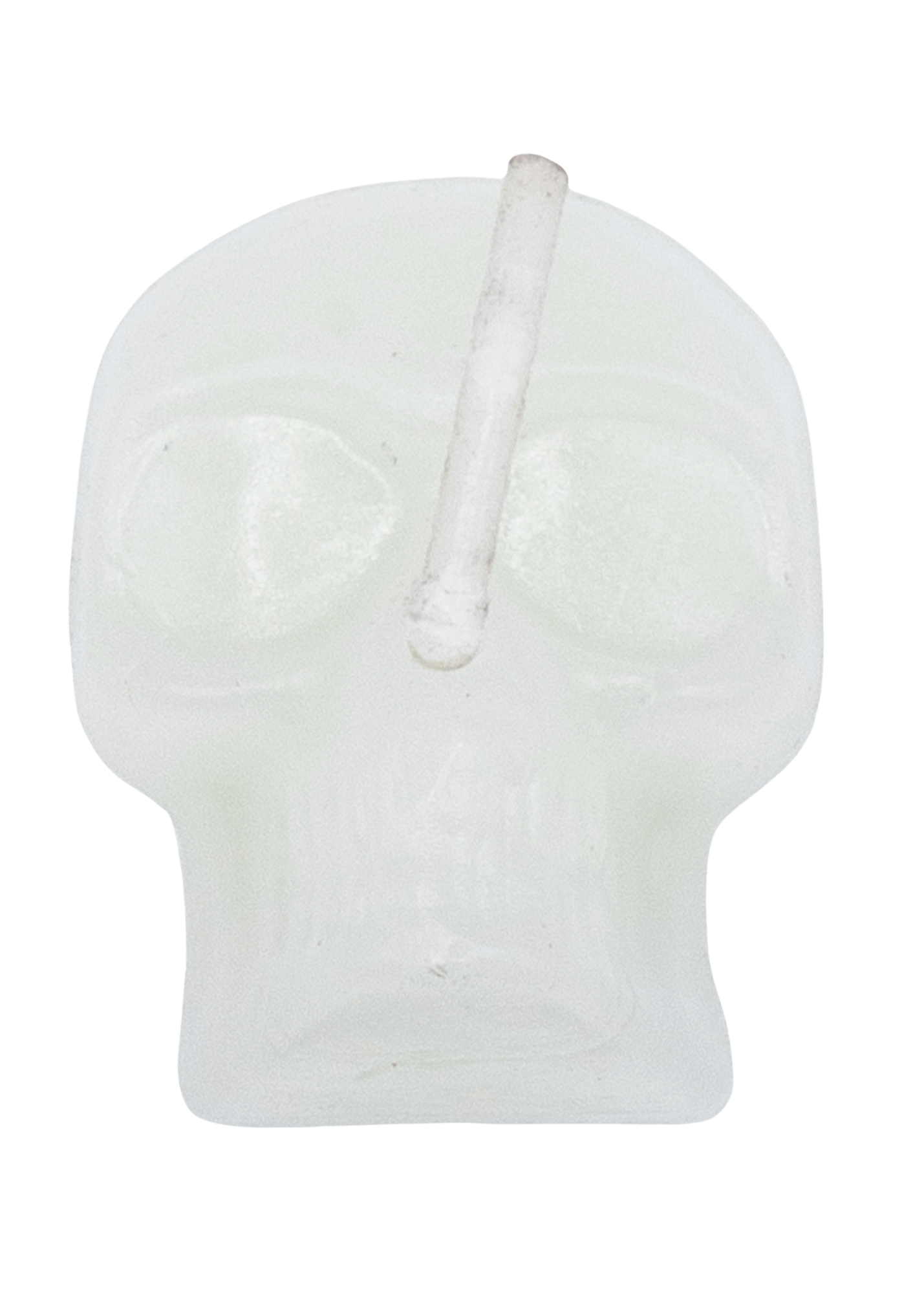 white mini skull tealight candle
