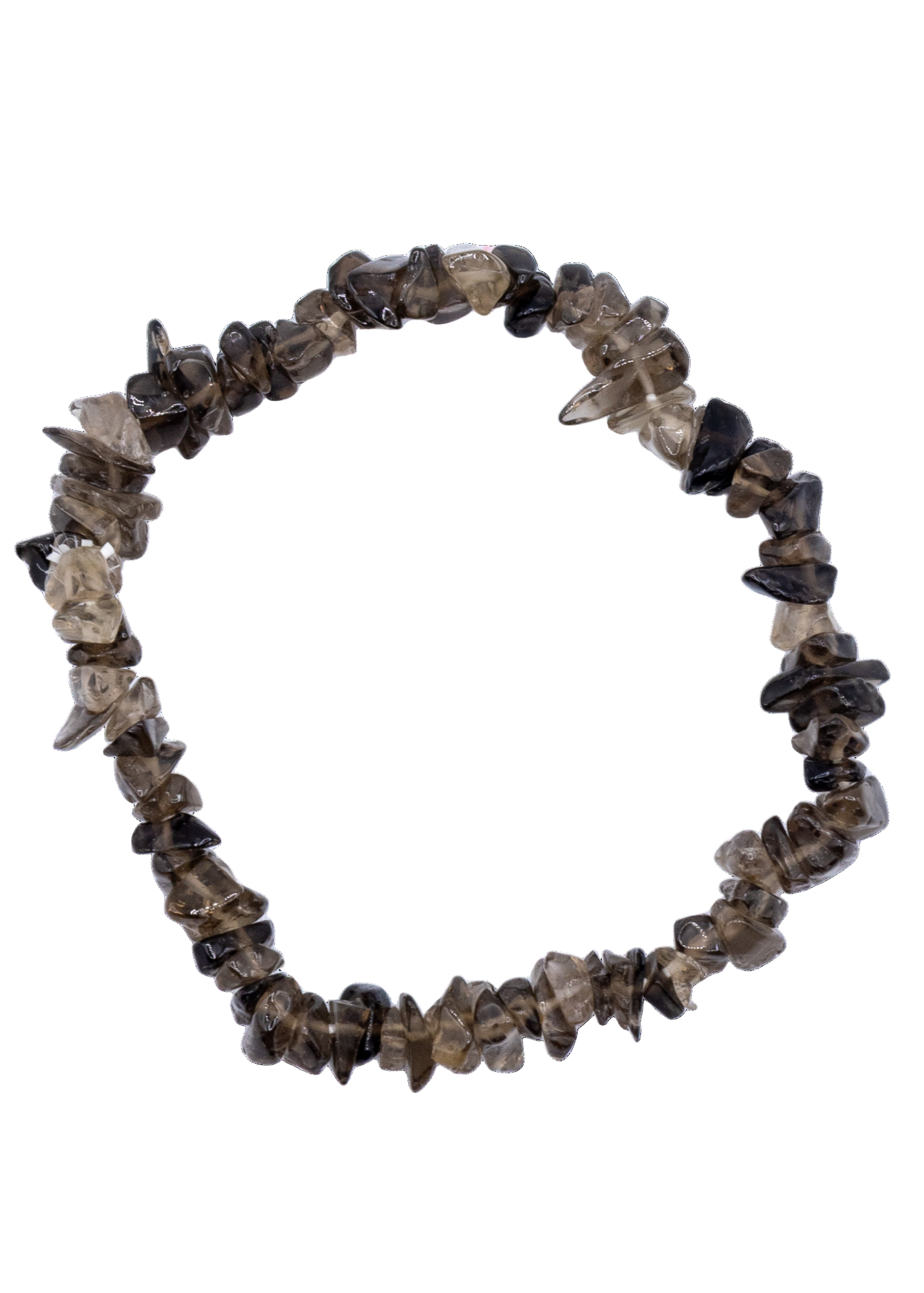 Smokey Quartz Chip Stretch Bracelet