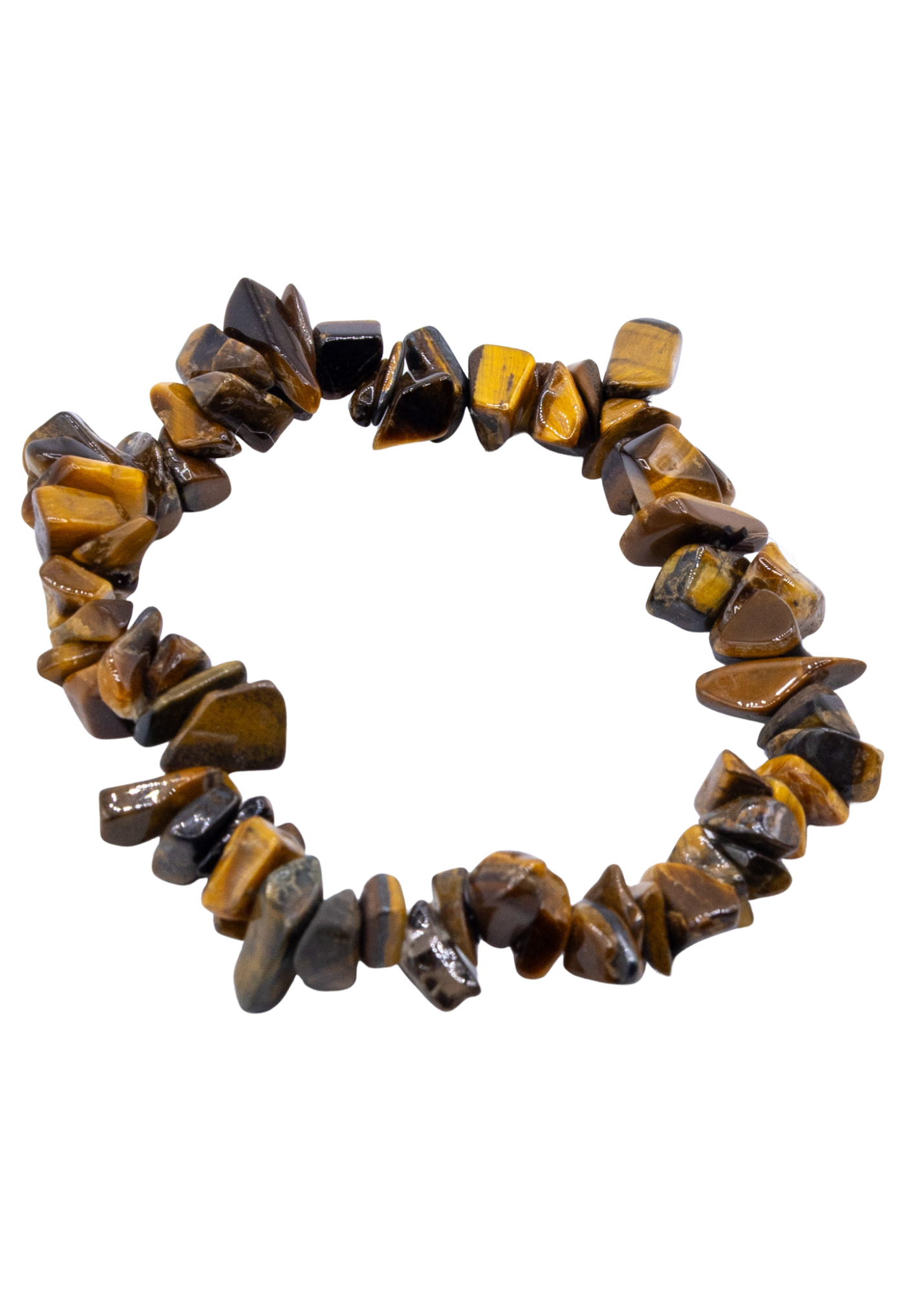 Tigers Eye Chip Stretch Bracelet angle