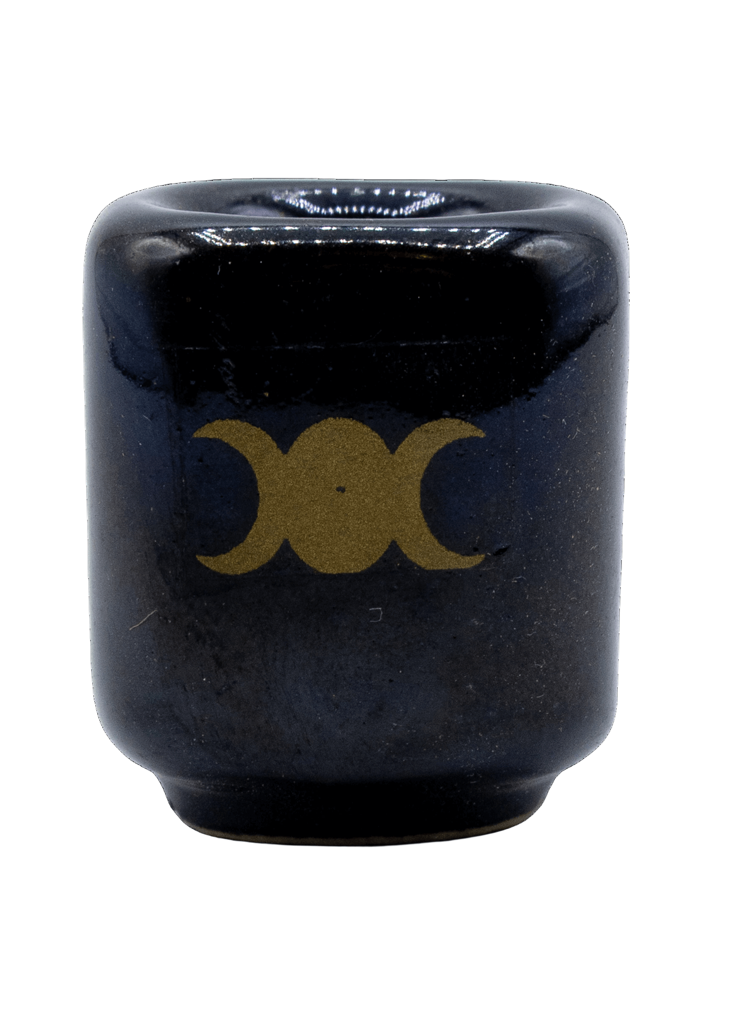 triple moon chime candle holder