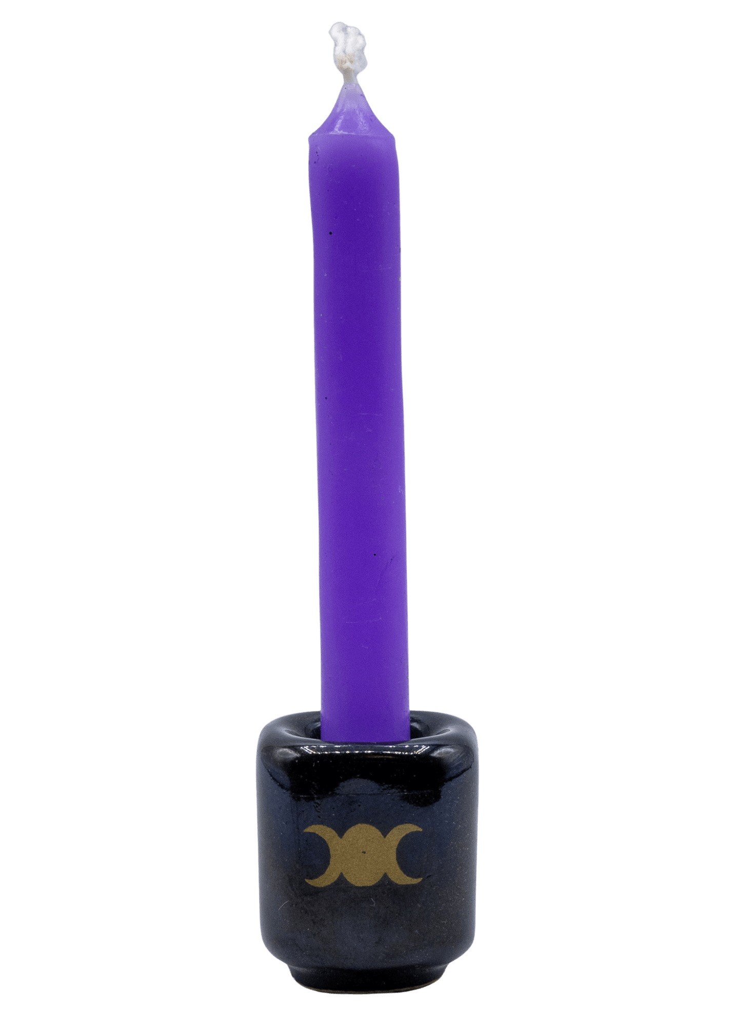 triple moon holder with chime candle