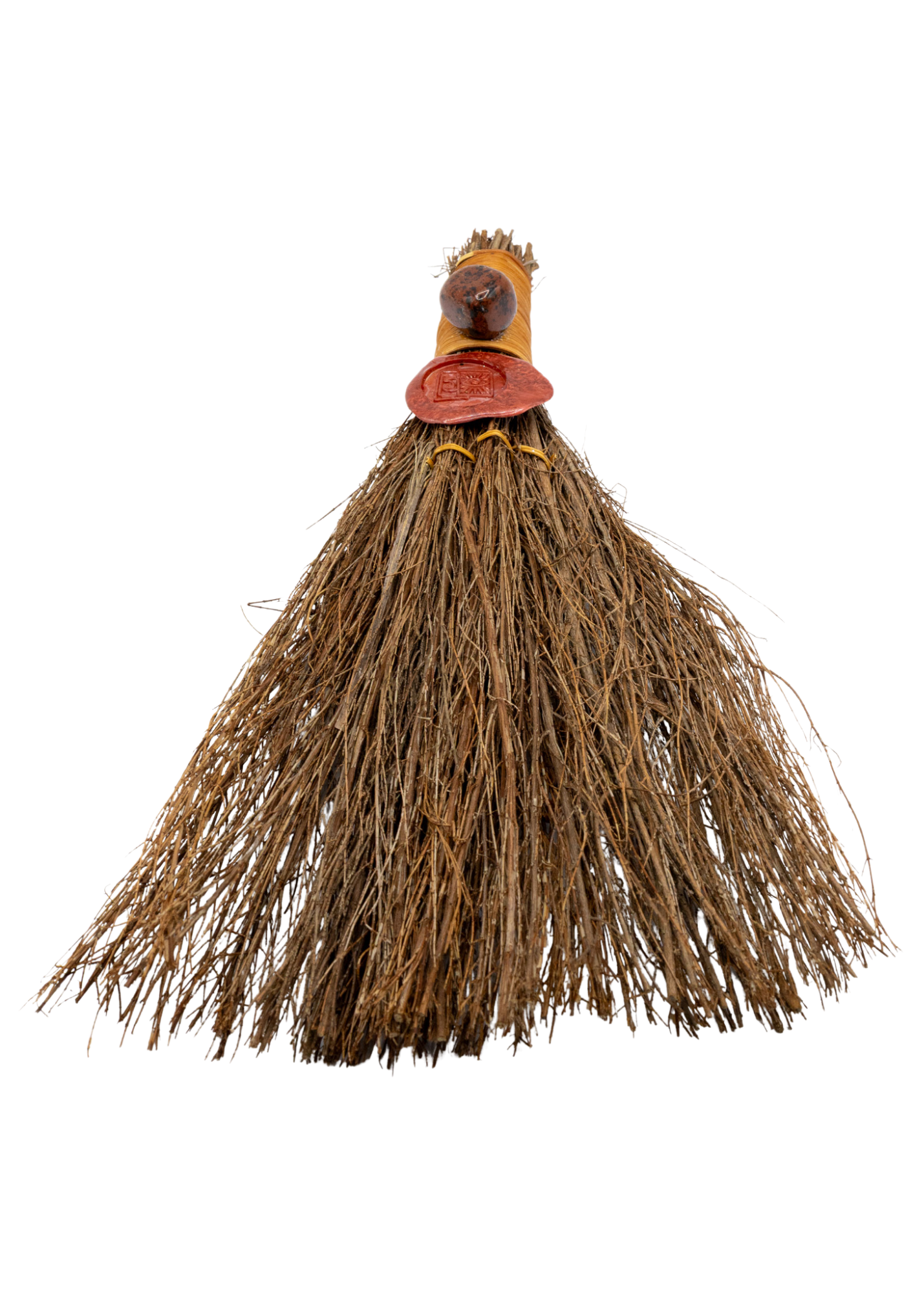 12" Mahogany Obsidian Cinnamon Witch's Broom top