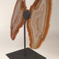 Agate Slice Butterfly on Stand