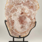 Large Pink Amethyst Display Slab on Stand