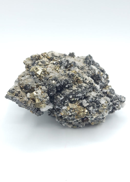 Galena Pyrite Quartz Specimen Bulgaria