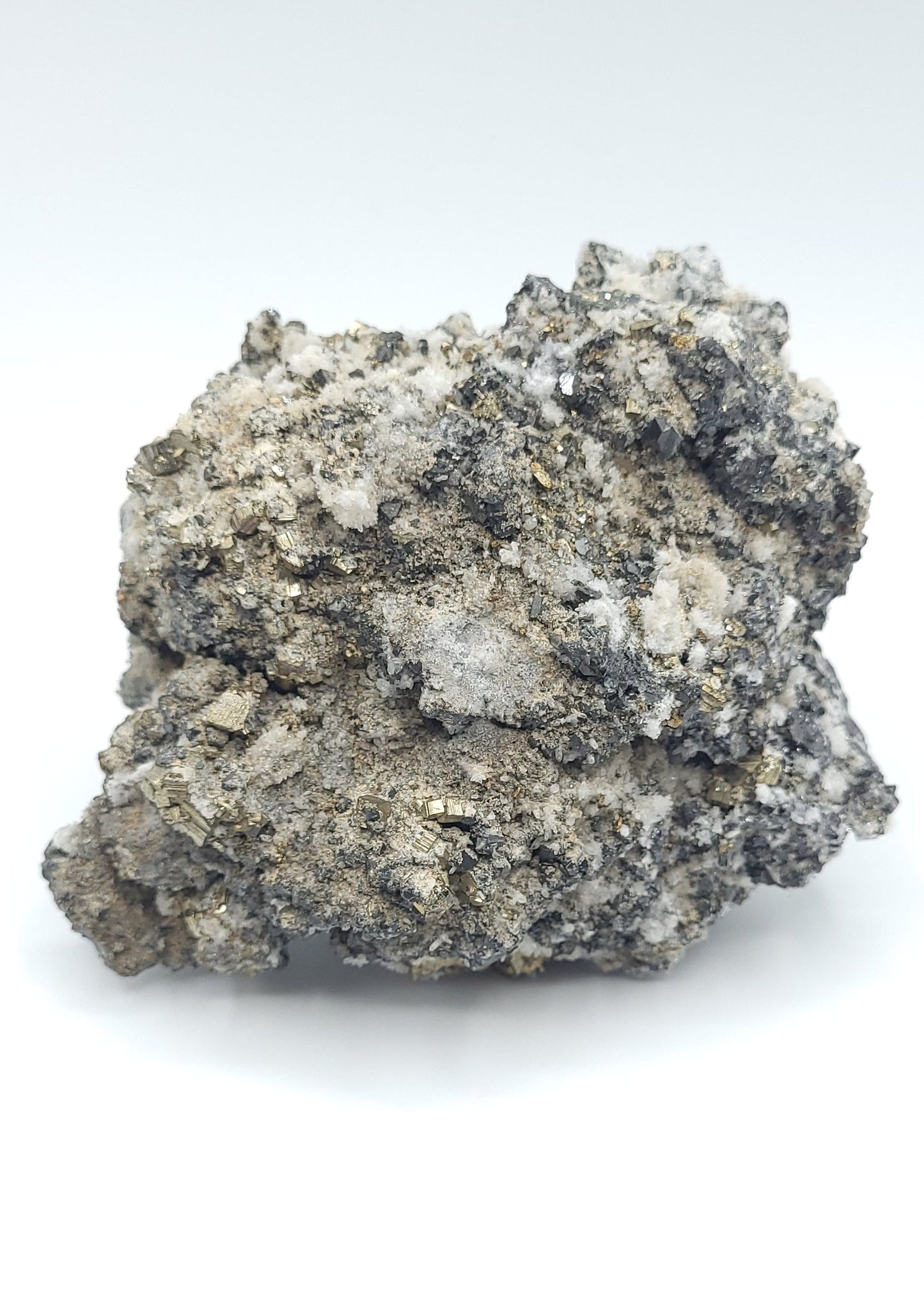 Galena Pyrite Quartz Specimen Bulgaria