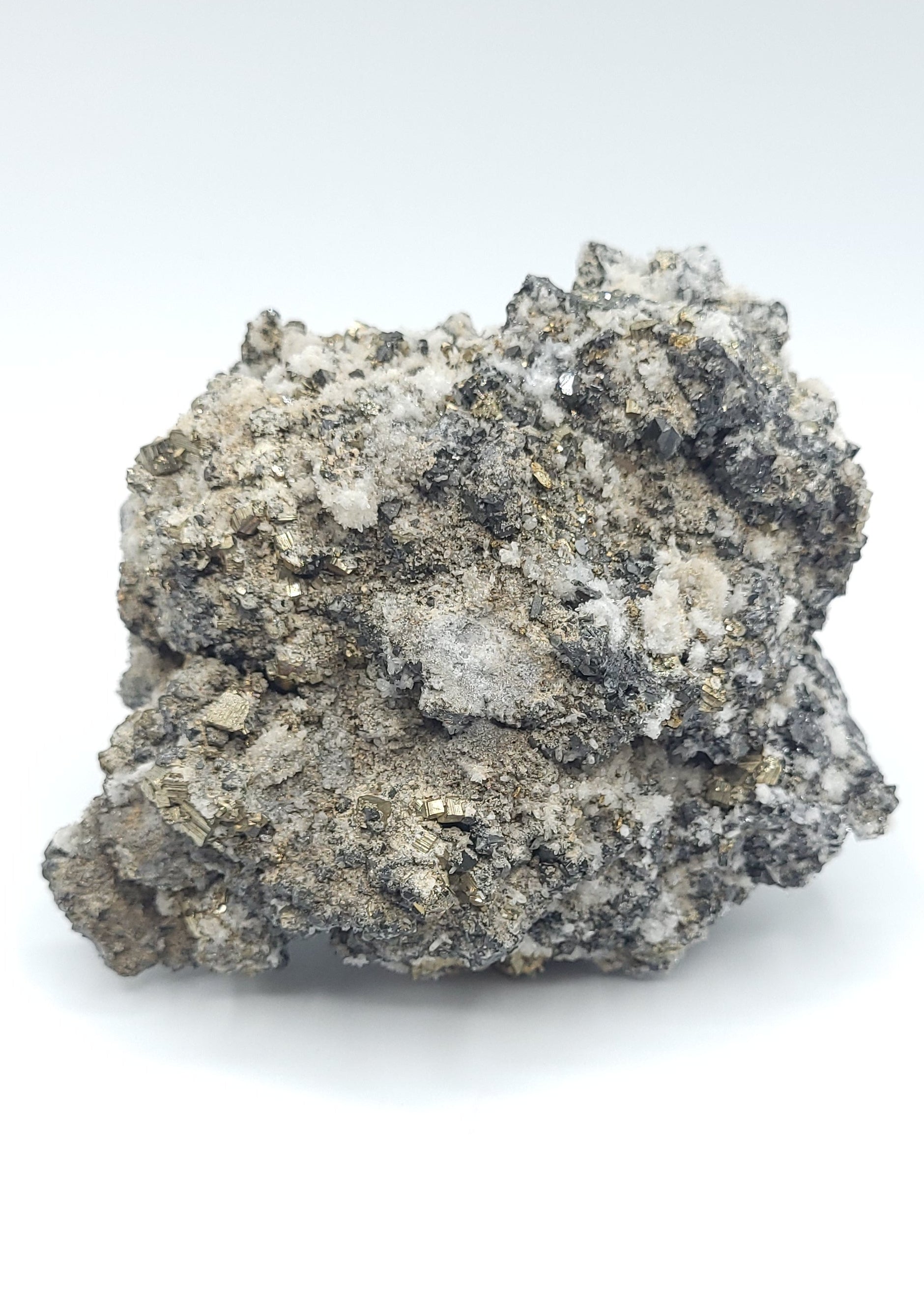 Galena Pyrite Quartz Specimen Bulgaria