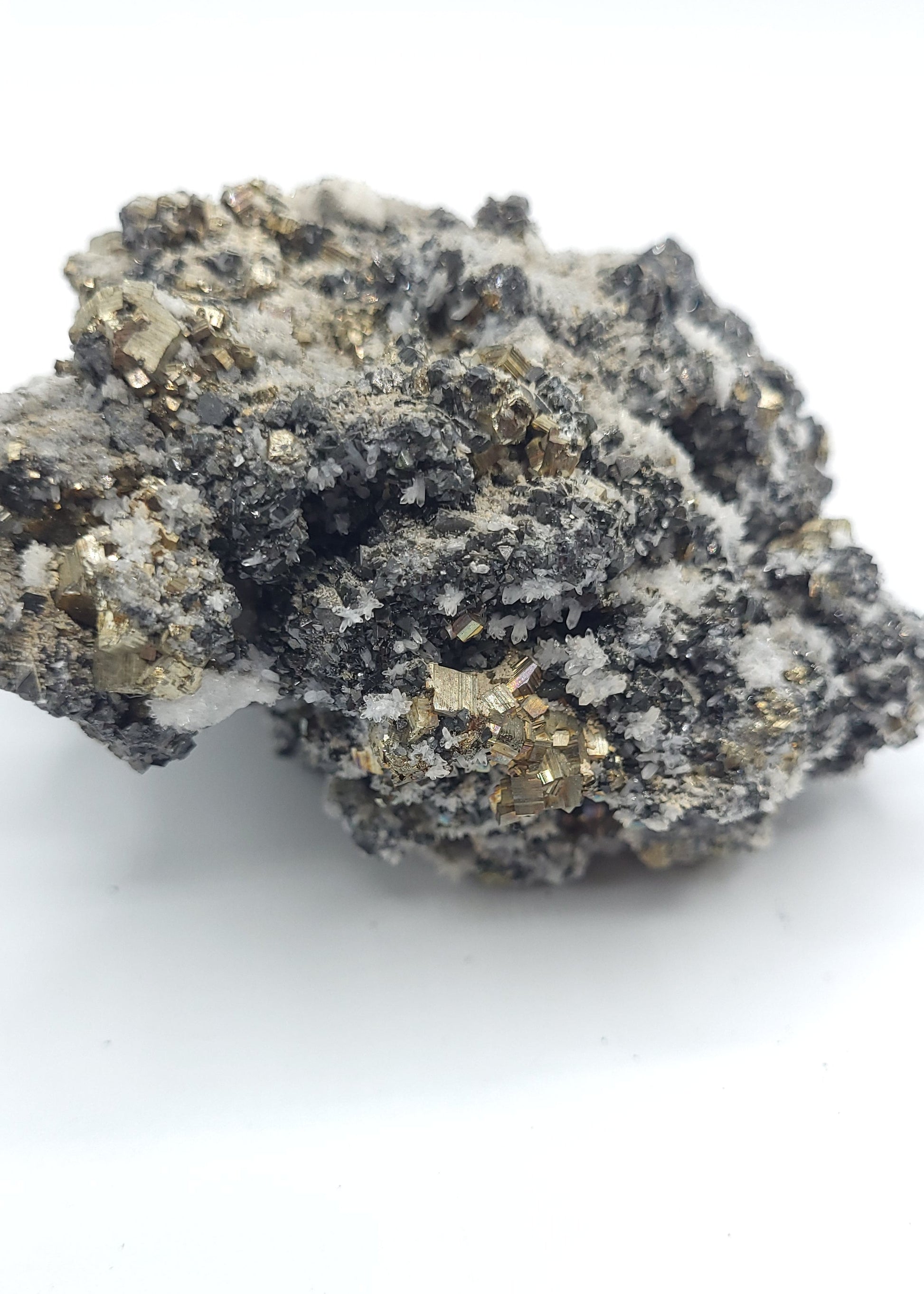 Galena Pyrite Quartz Specimen Bulgaria