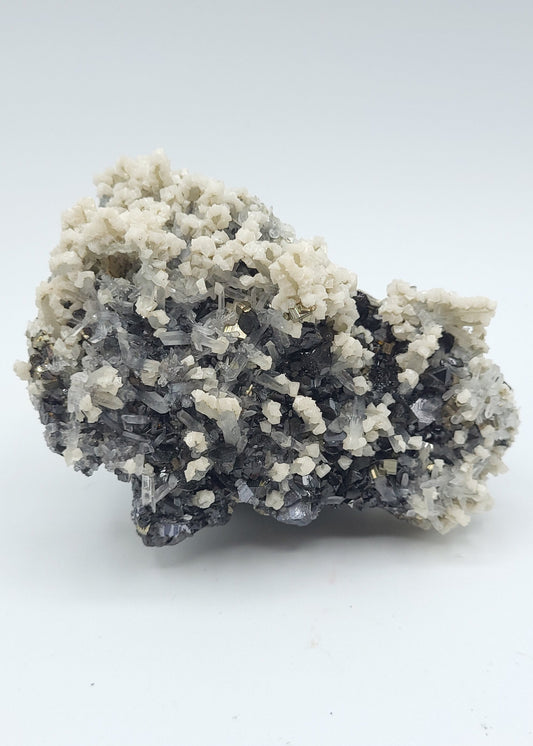 Galena Pyrite Quartz Calcite Specimen Bulgaria