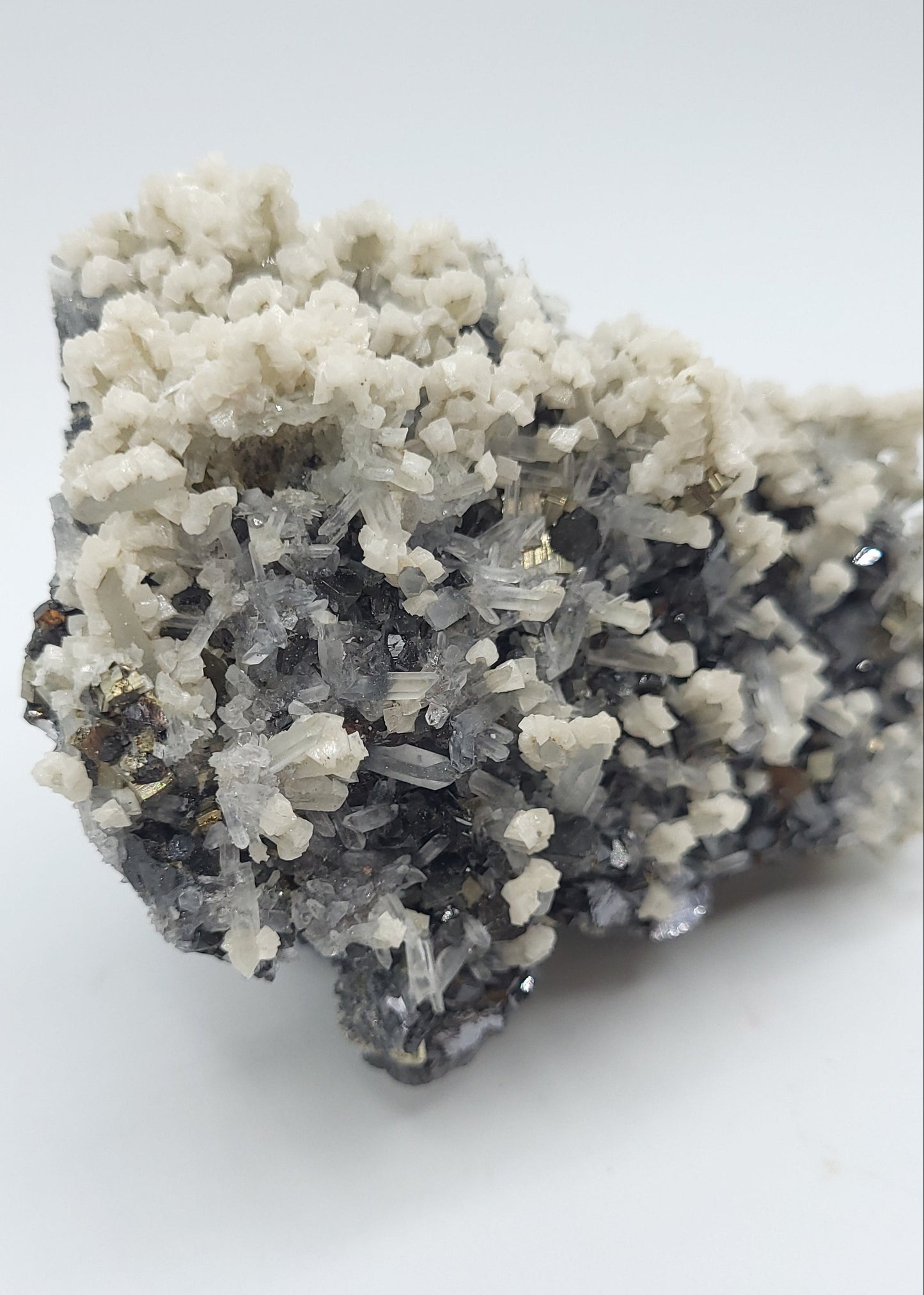 Galena Pyrite Quartz Calcite Specimen Bulgaria