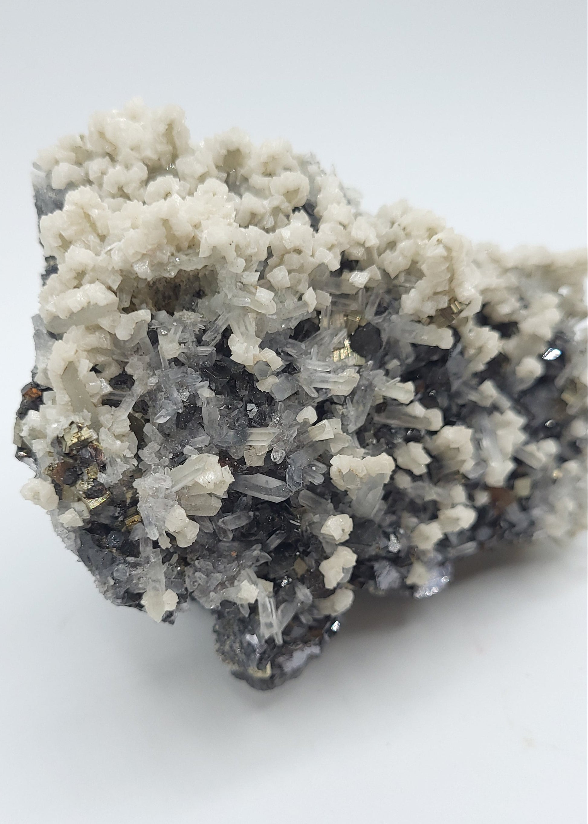 Galena Pyrite Quartz Calcite Specimen Bulgaria