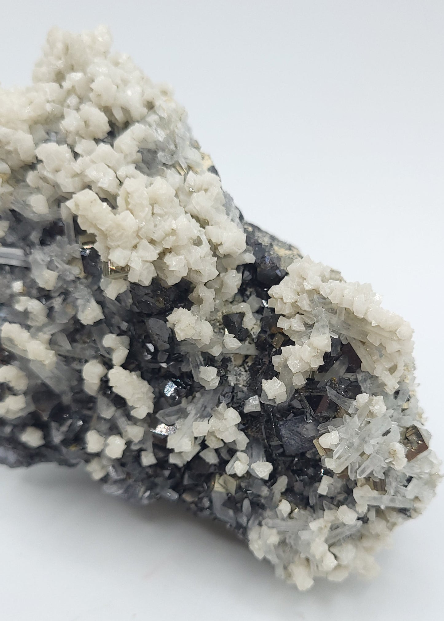 Galena Pyrite Quartz Calcite Specimen Bulgaria