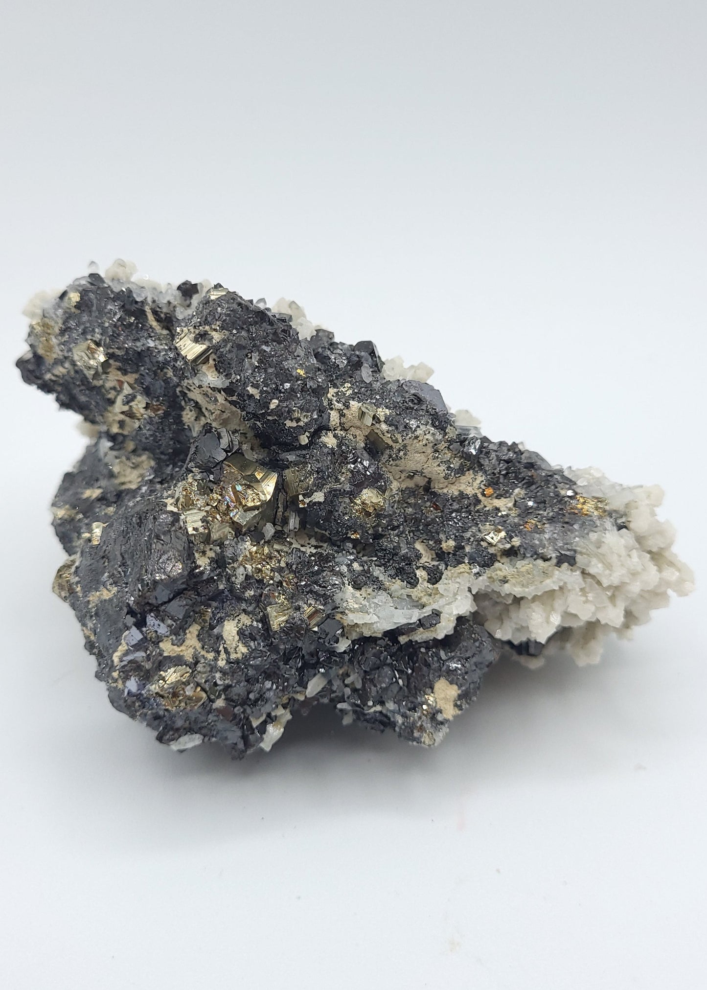 Galena Pyrite Quartz Calcite Specimen Bulgaria