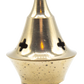 Small 2 Piece Brass Cone Incense Burner