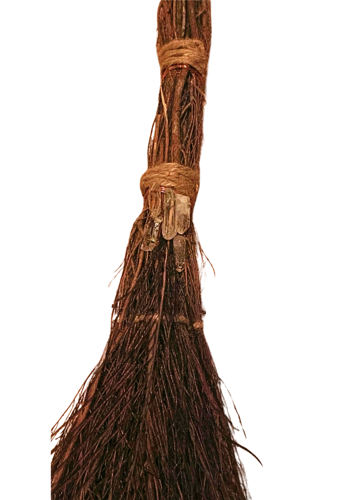 36" Cinnamon Witch's Broom crystals