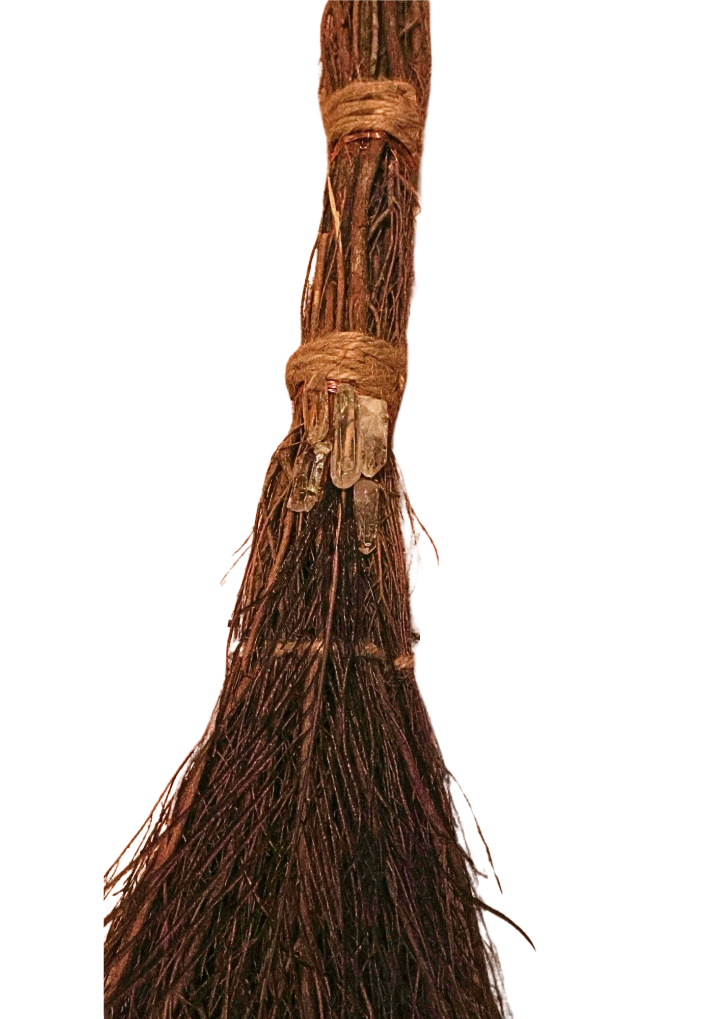 36" Cinnamon Witch's Broom crystals