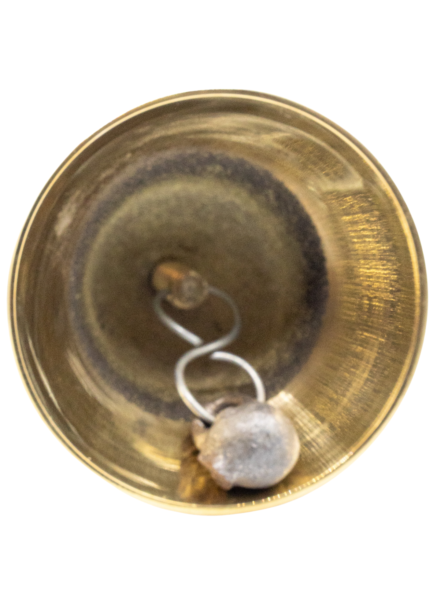 4" Brass Triquetra Altar Bell bottom