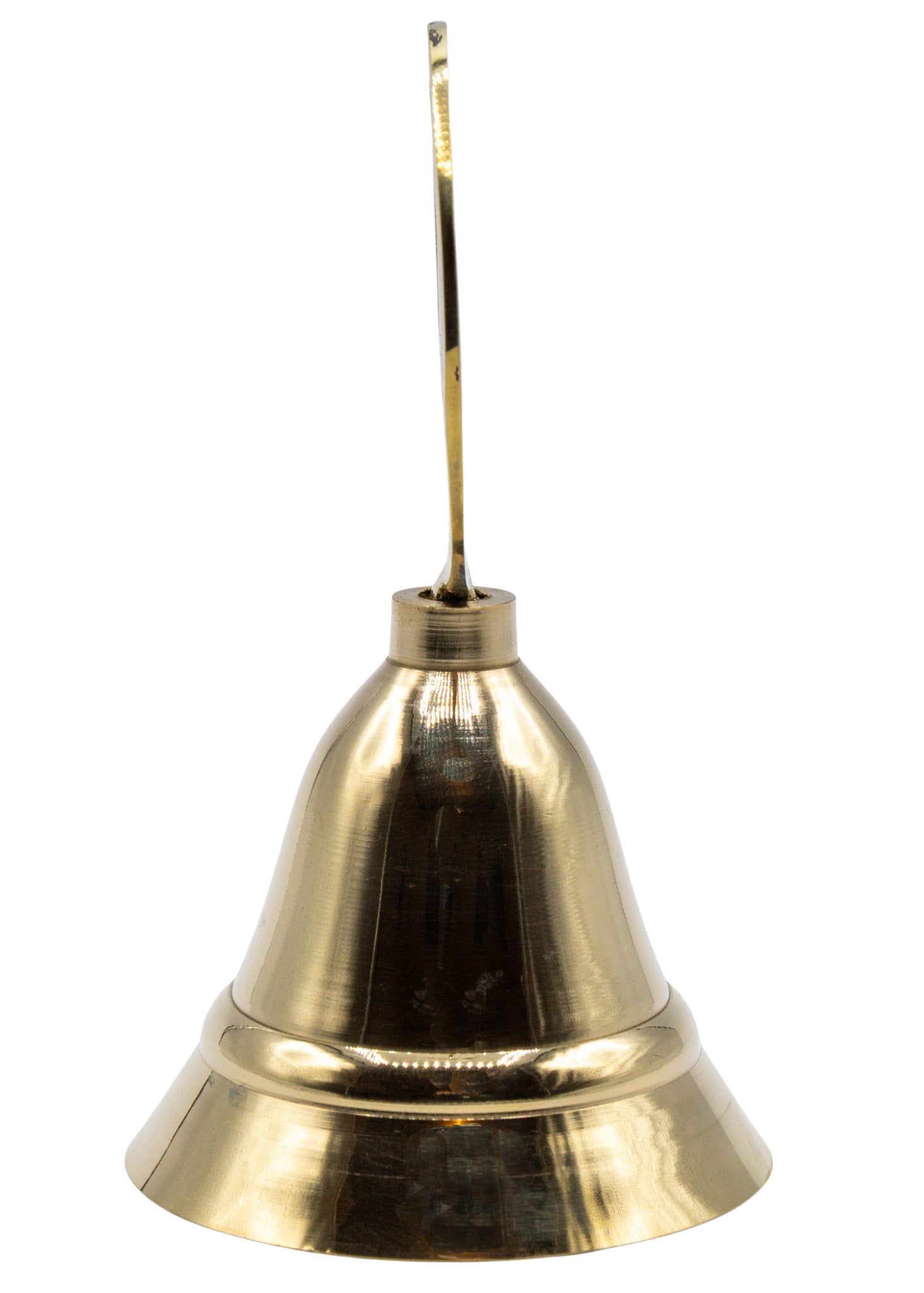 4" Brass Triquetra Altar Bell side