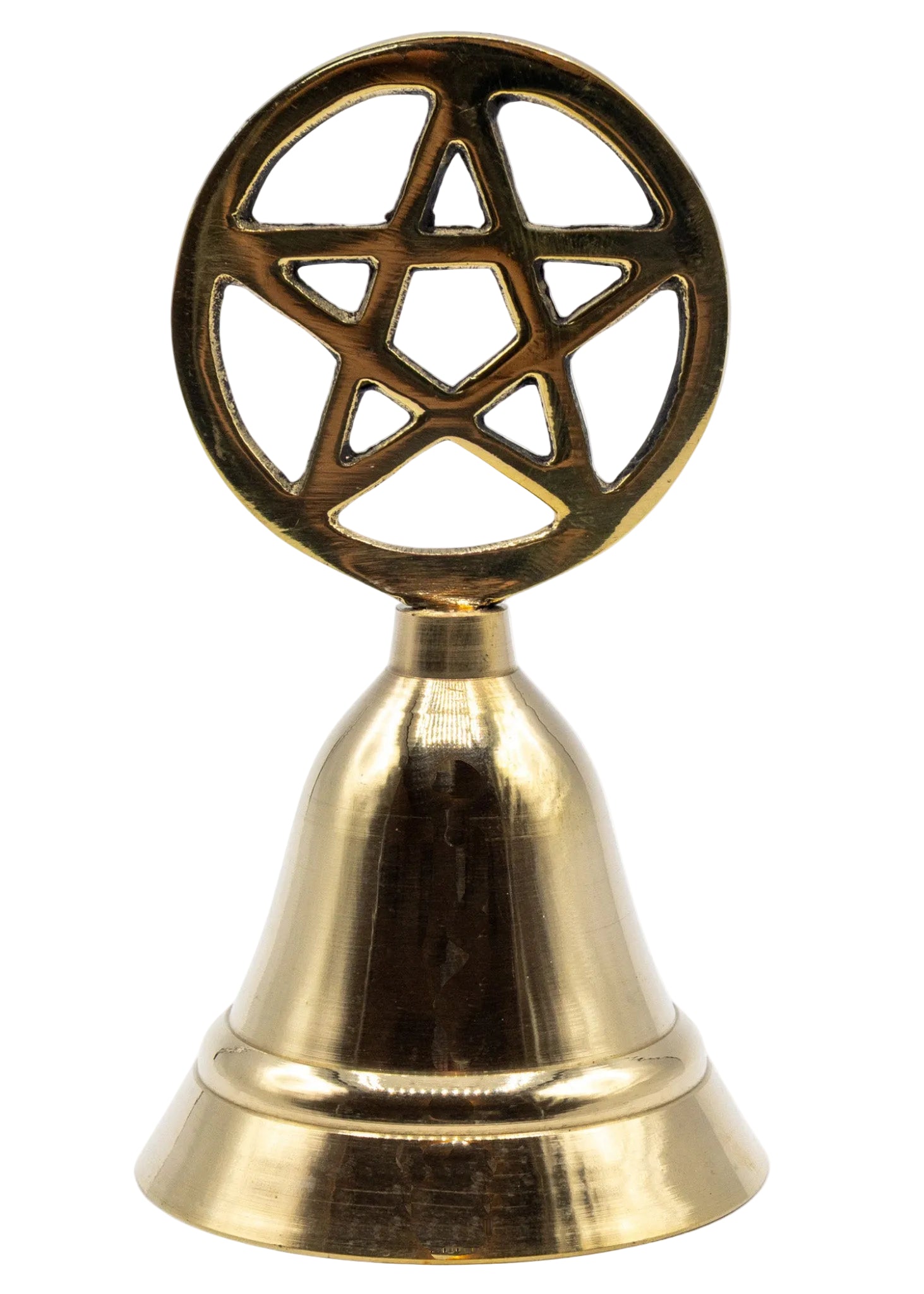 4" Brass Pentacle Altar Bell