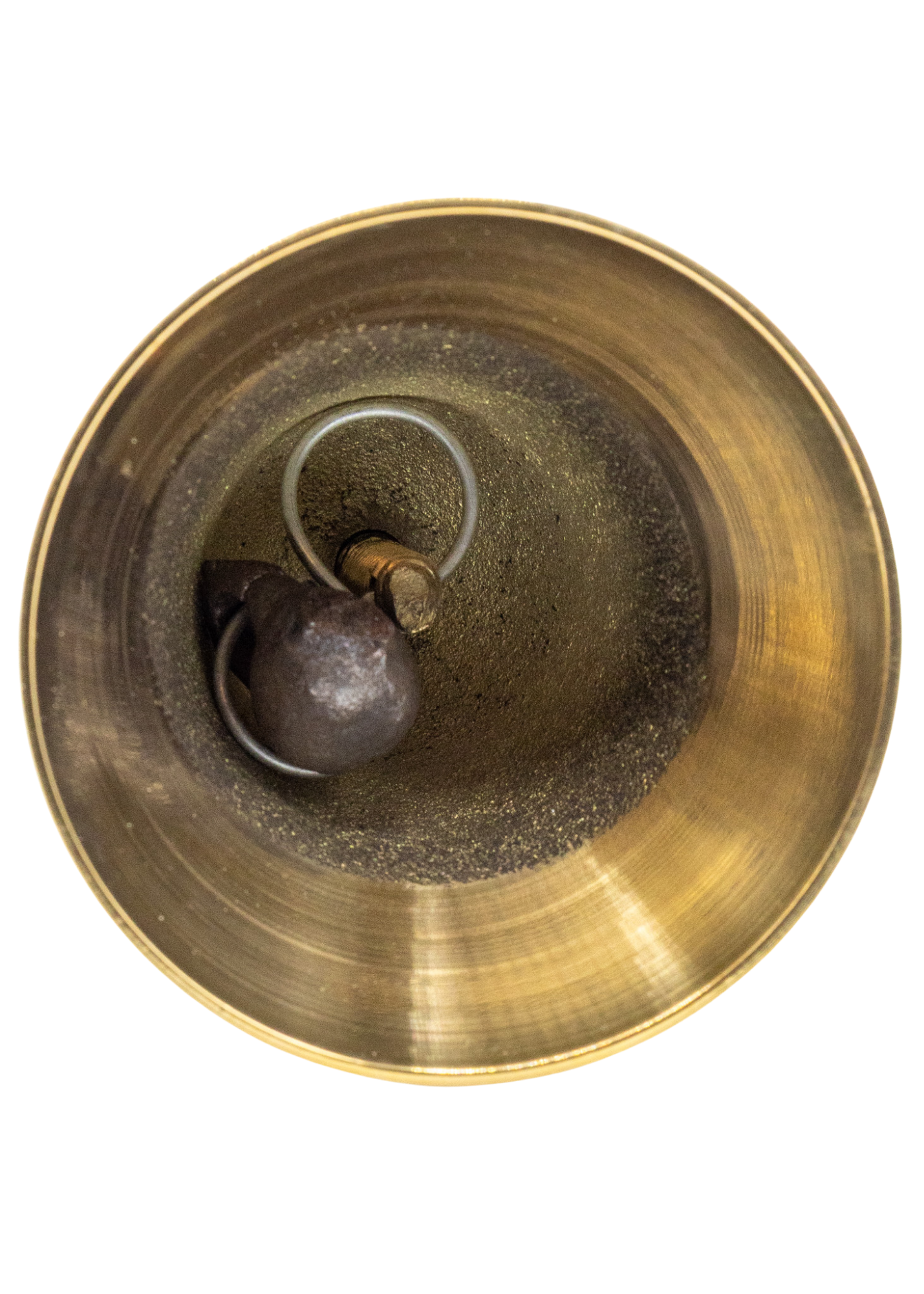 4" Brass Pentacle Altar Bell bottom