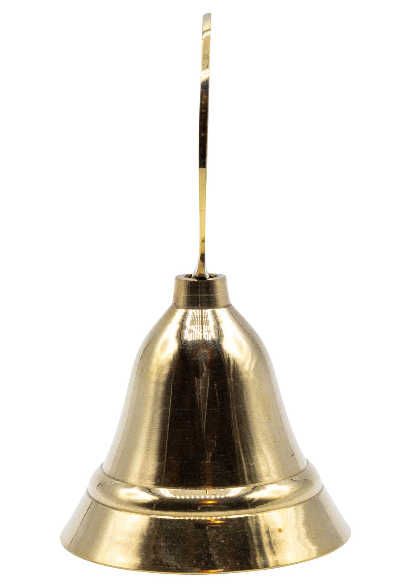 4" Brass Pentacle Altar Bell side