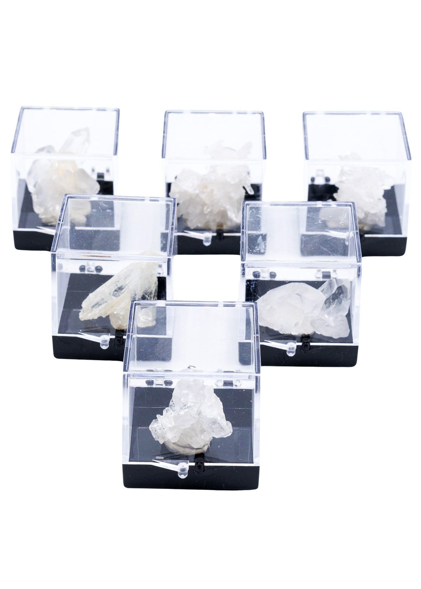 Arkansas Quartz Crystal Perky Box Display