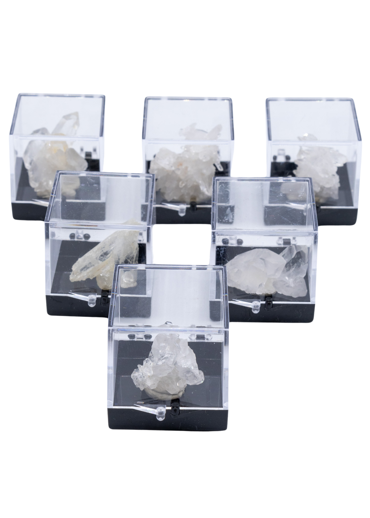 Arkansas Quartz Crystal Perky Box Display