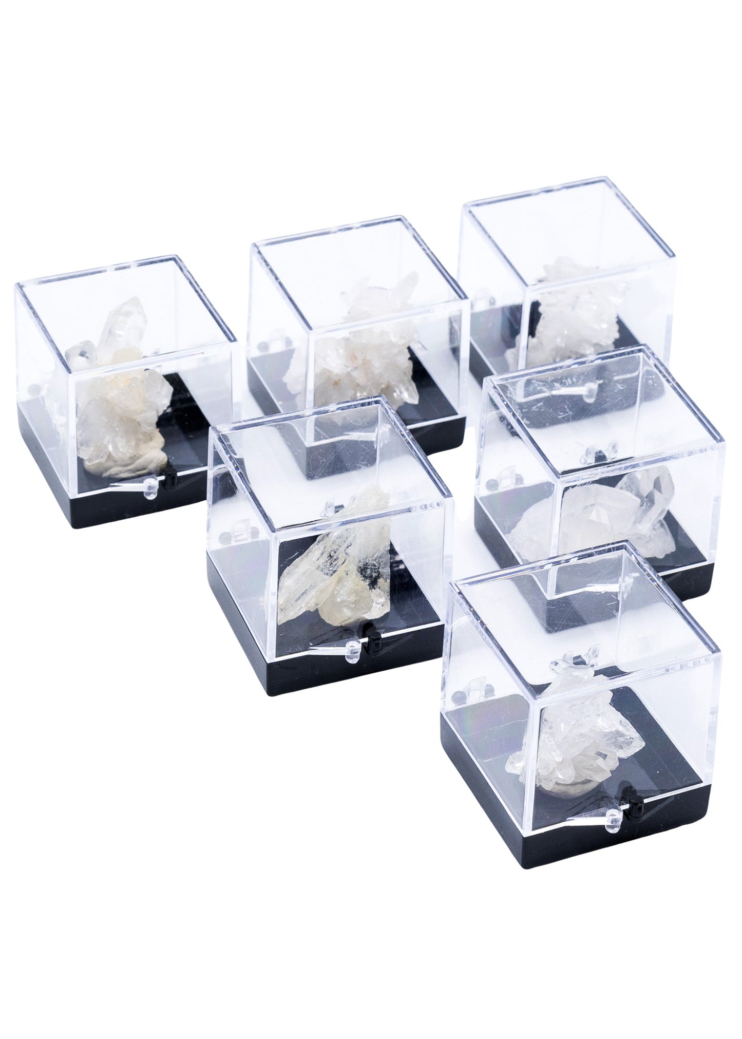 Arkansas Quartz Crystal Perky Box Display