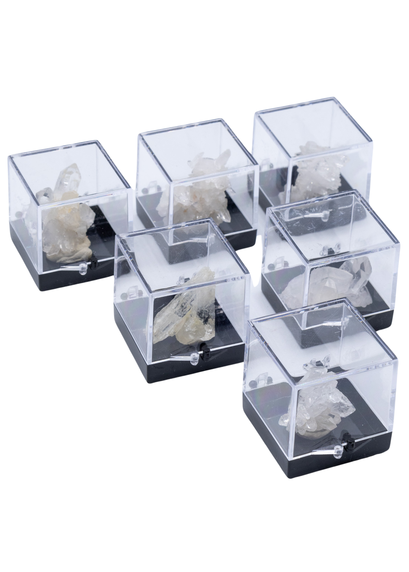 Arkansas Quartz Crystal Perky Box Display