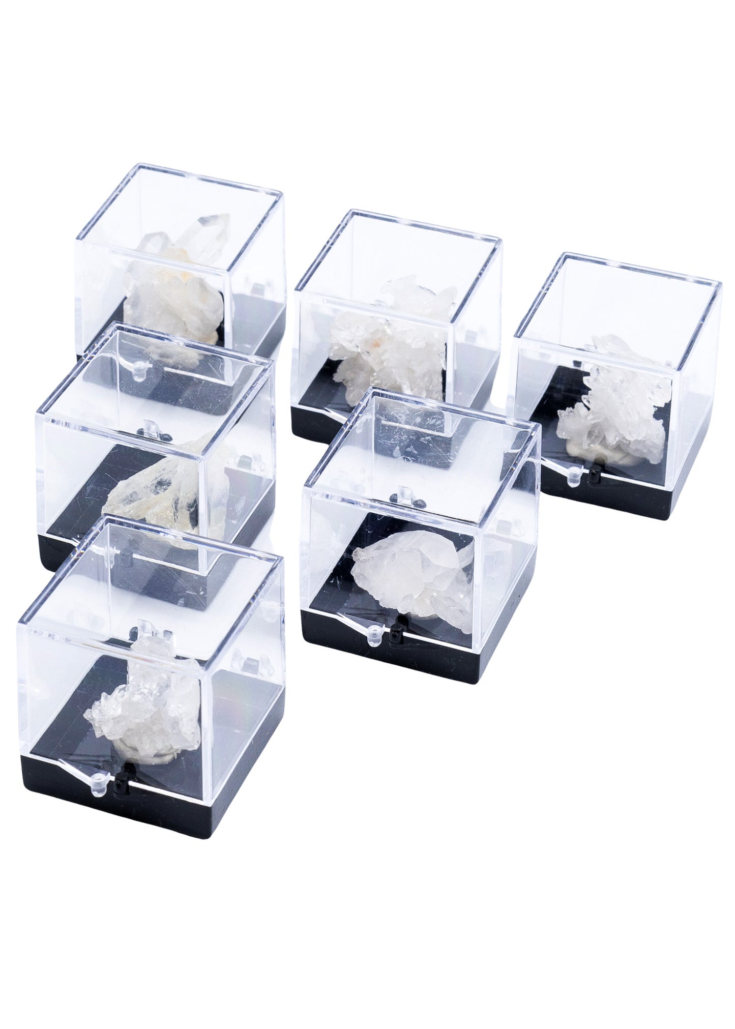 Arkansas Quartz Crystal Perky Box Display