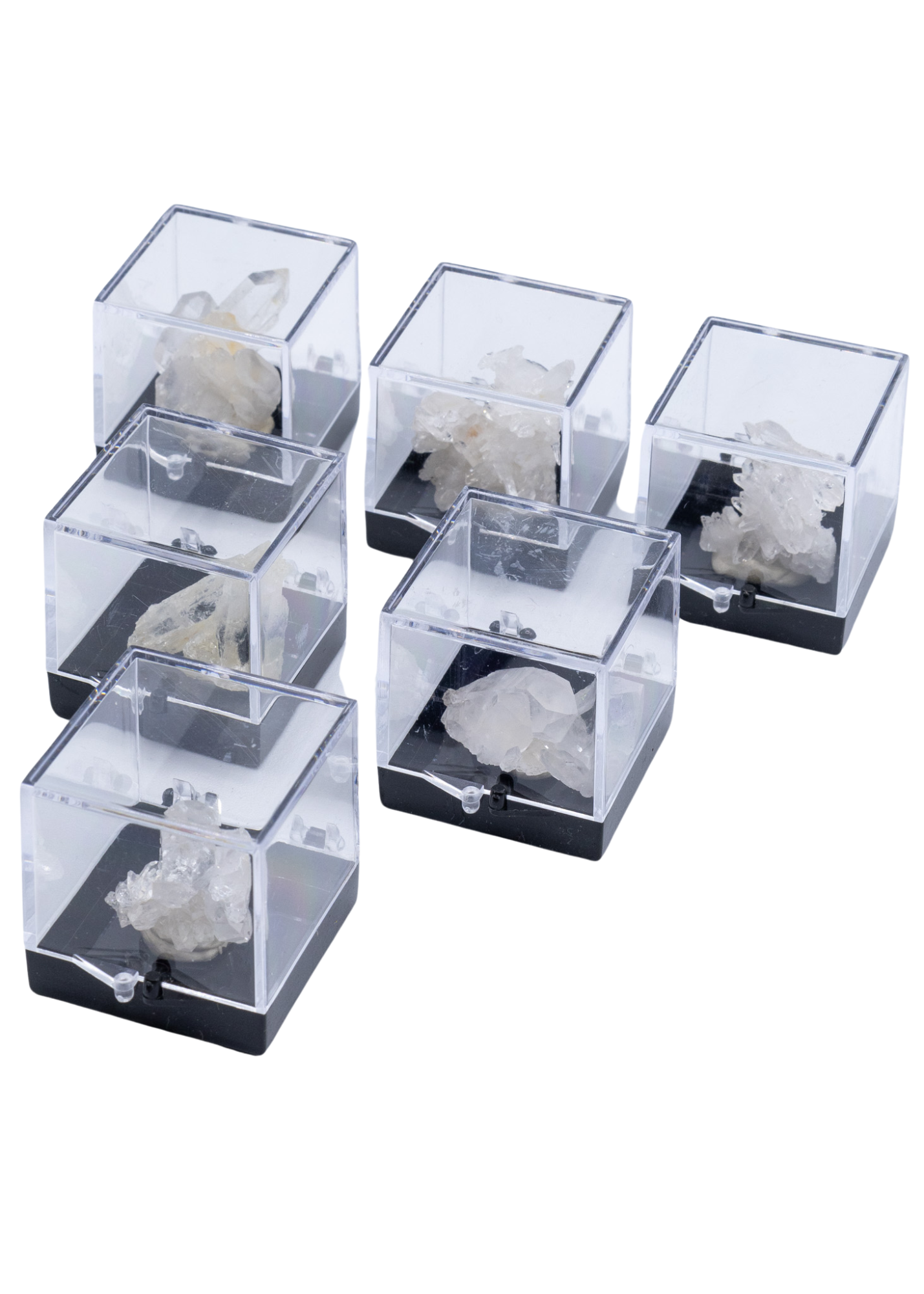 Arkansas Quartz Crystal Perky Box Display