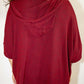 Night Sky Tree of Life Maroon Loose Fit Pullover