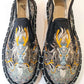 Embroidered Dragon Slip On Shoes