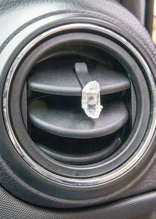 arkansas quartz crystal car vent clip