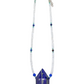 Lapis Lazuli Crystal Point Hand-Beaded Necklace