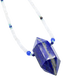Lapis Lazuli Crystal Point Hand-Beaded Necklace pendant