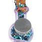 Glittery Fairy Spell Jar Magnet back