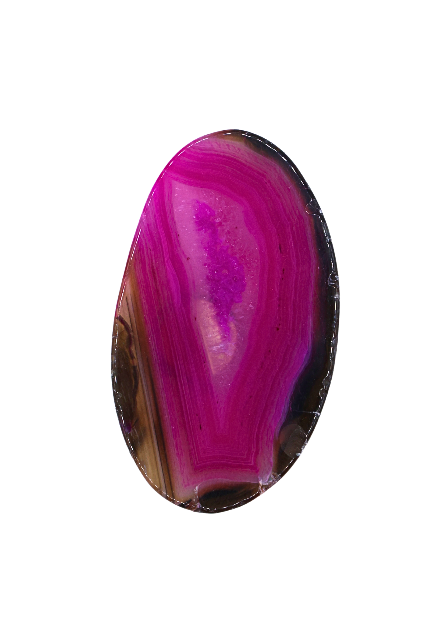 Agate Slice Crystal Fridge Magnet front