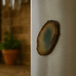 agate slice magnet on refrigerator