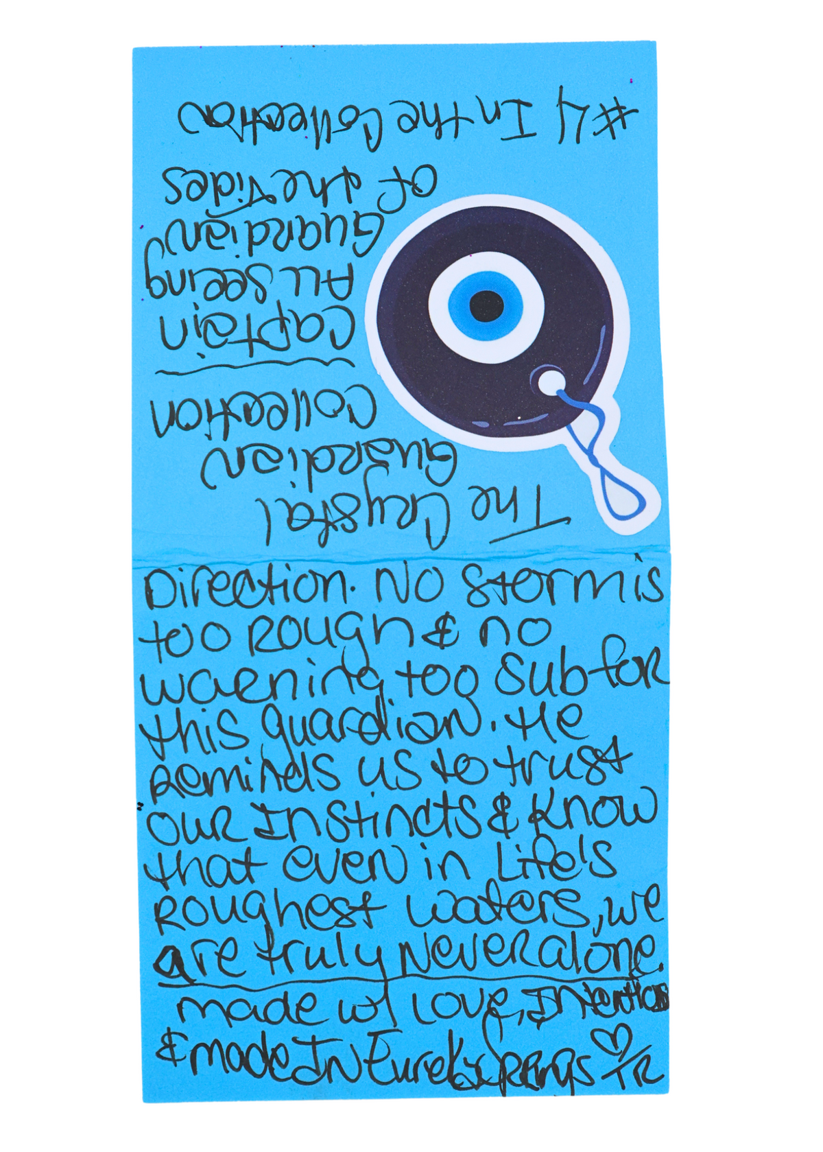 Handwritten continuation of Captain All-Seeing story about trusting instincts during life's storms