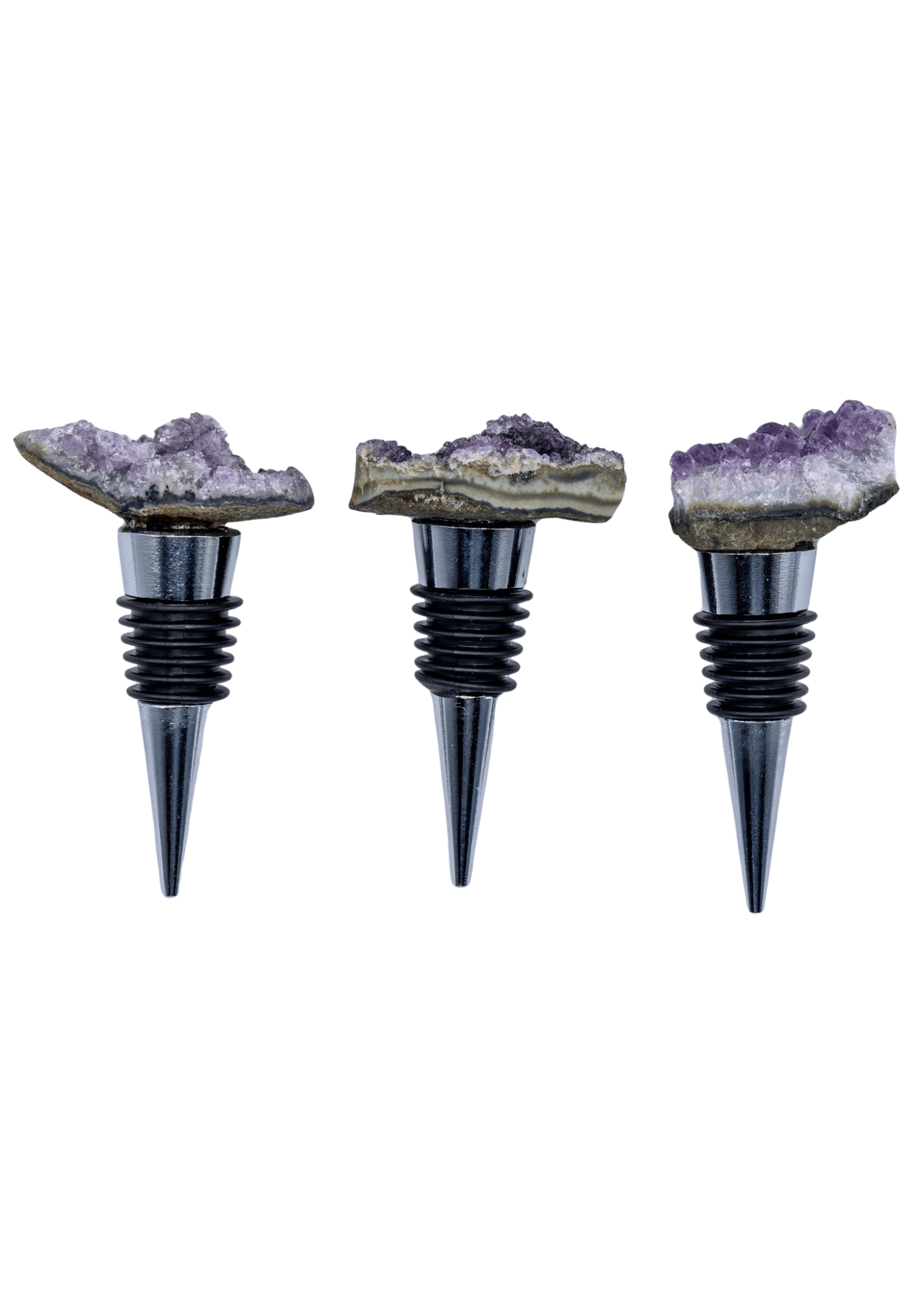 amethyst crystal cluster wines stopper group