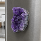 amethyst cluster fridge magnet