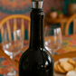amethyst crystal cluster wine stopper in bottle