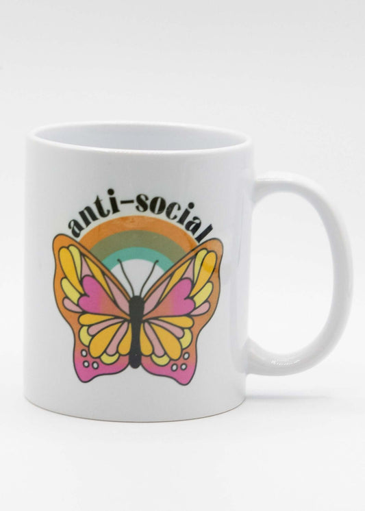 Antisocial Butterfly Coffee Mug 11oz