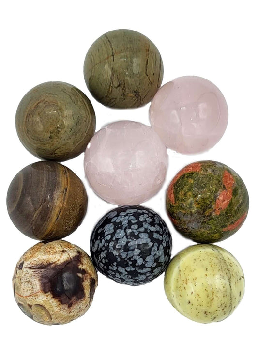 Assorted Small Stone Spheres