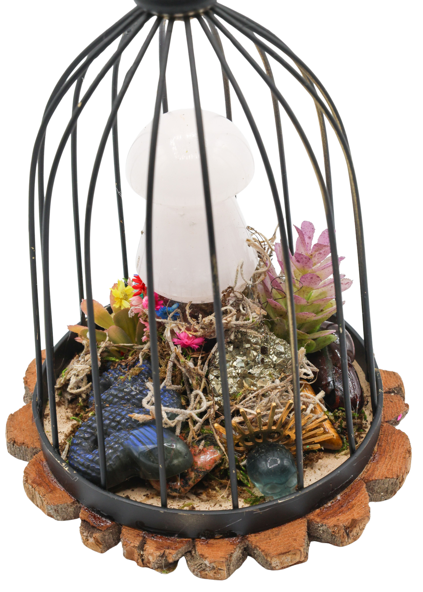 Bird Cage Crystal Sculpture 6