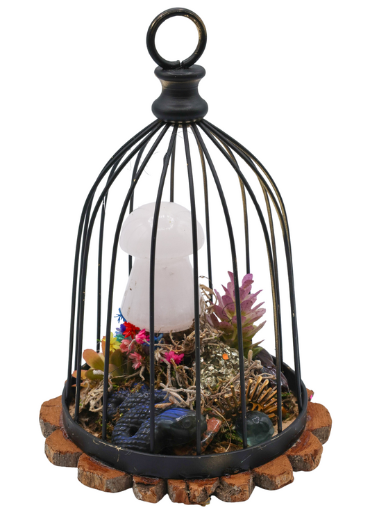 Bird Cage Crystal Sculpture main image