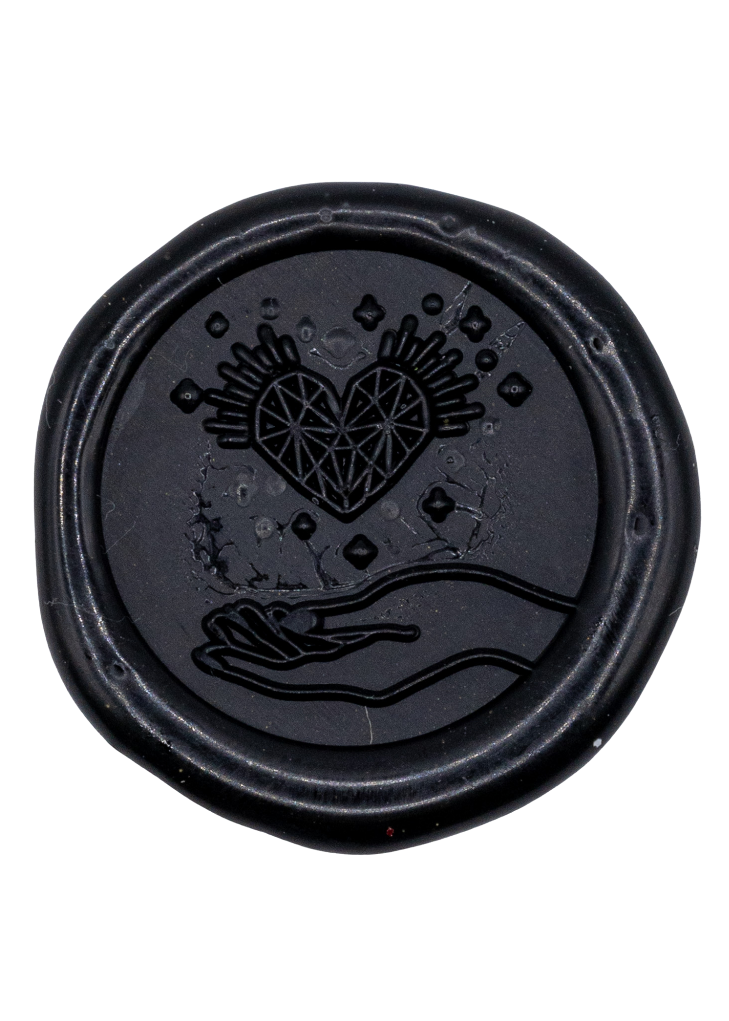 Hand & Heart Wax Seal black