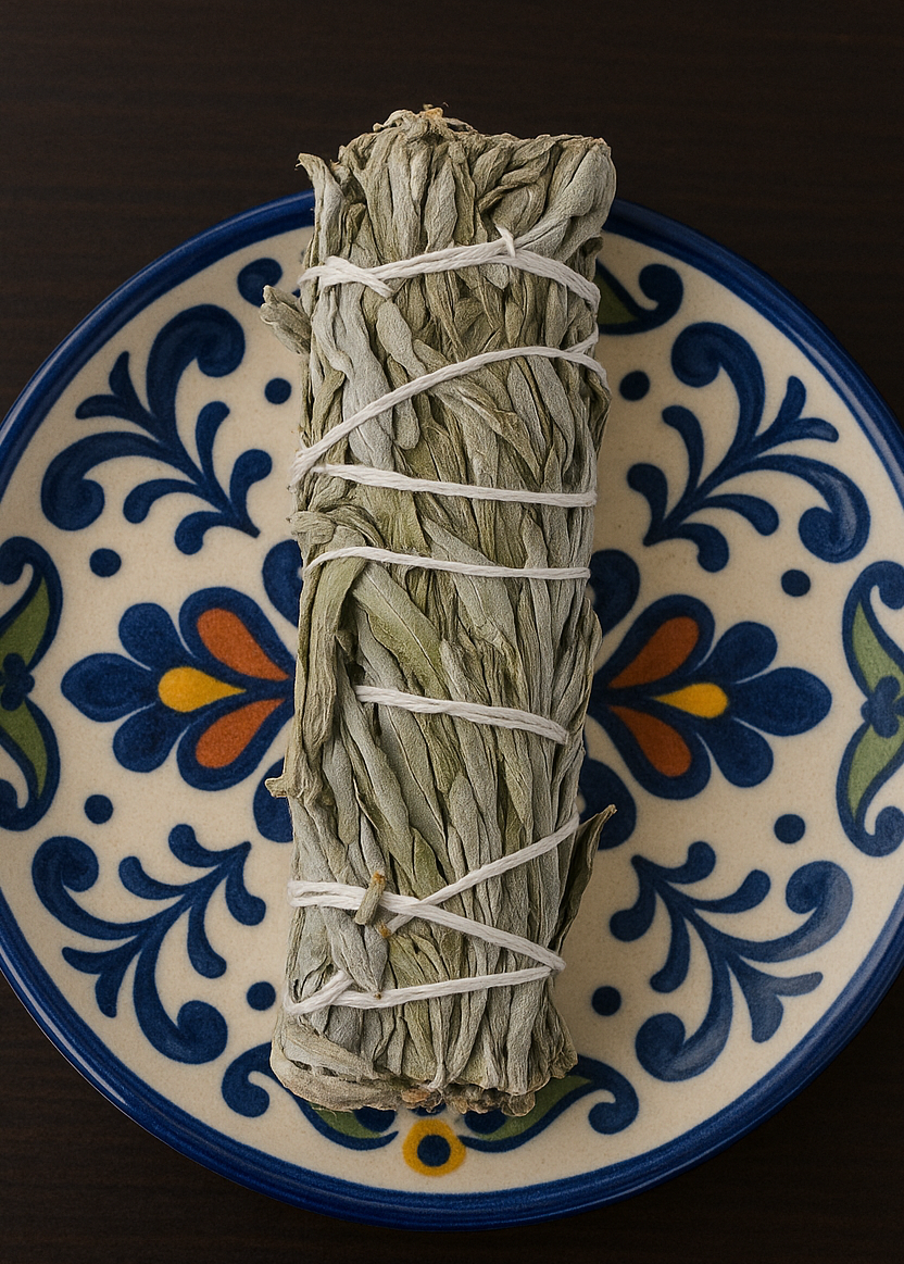 black sage mugwort smudge stick
